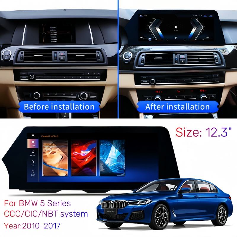 Pour écran de lame spécial BMW 12,3 pouces 4 + 64G