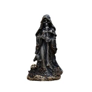 Figuras Religiosas Estatua de la Santa Muerte Adorno de Resina Esculturas de la Parca del Infierno para Decoración del Hogar en Halloween - Product Image 6