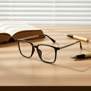 Fengchao hommes pleine jante titane optique lunettes élégant Transparent à la mode ultra-léger lunettes <span class=keywords><strong>de</strong></span> lecture montures <span class=keywords><strong>de</strong></span> lunettes - Product Image 1