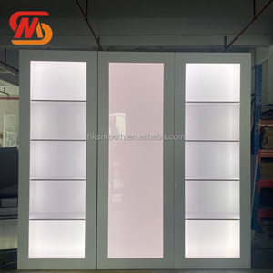ตู้โชว์แชมเปญติดผนังแบบเรียบหรู พร้อมไฟ LED ตู้โชว์ไวน์อะคริลิค PVC สำหรับตกแต่งงานแต่งงาน - Product Image 4
