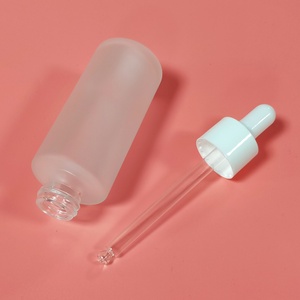 Envase Cosmético Ecológico para el Cuidado de la Piel, Botella de Vidrio con Gotero de 50 ml, Tapa de Rosca Redonda para Suero, Crema, Envase para Productos Capilares - Product Image 5