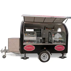 Silang SL-6 Ponsel Keranjang Makanan Es Krim Baru Trailer Keranjang Makanan dengan Makanan Cepat Saji Mesin untuk Dijual Di Amerika