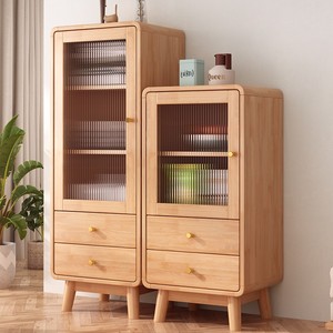 Nordic Solid Wood Sideboard 900mm+ Multifunctional <b>Storage</b> <b>Cabinet</b> For Living Room Kitchen - Product Image 2