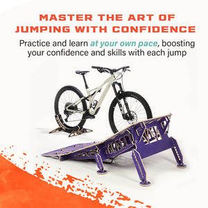 Rampe de saut d'approche pour VTT Rampe réglable pour VTT et <span class=keywords><strong>BMX</strong></span> Débutants à avancée Rampe de vélo légère et portable - Product Image 6