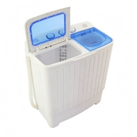 Lave-linge portable semi-automatique électrique à double cuve pour usage domestique et hôtelier, haute efficacité