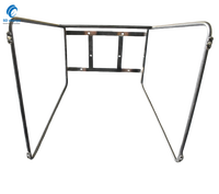 Pieds de base de chaise de salle à manger en fer noir mat Offre Spéciale 450mm