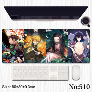 Alfombrillas de teclado personalizadas de 80*30*0,3 CM Demon Kamado Nezuko Kanroji Mitsuri Tanjirou Kochou <span class=keywords><strong>Shinobu</strong></span> Slayer alfombrillas de ratón para juegos de Anime - Product Image 5
