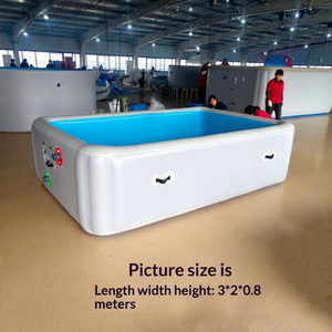 Customized Square Large PVC Drop Stitch Inflatable Above Water Swimming <strong>Pool</strong> <strong>with</strong> <strong>Filter</strong> Pump for Backyard Summer Play - Product Image 2