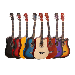 38 Inch Sinh Viên Guitar Chuyên Nghiệp Nhạc Cụ Sản Xuất Tại Trung Quốc Chất Lượng Cao Acoustic Guitar Tùy Chỉnh Guitar Bán Buôn - Product Image 1