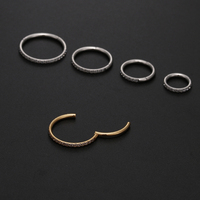 YW – bijoux en acier inoxydable 316l 16G, cerceaux articulés, Segment de Clicker, anneau de nez, anneau d'oreille, anneau de Piercing pour le corps