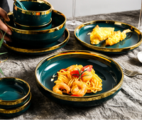 Ensemble de vaisselle en céramique de Phnom Penh nordique, livraison directe, bol de riz, bol de soupe, ensemble d'assiettes, ensemble de vaisselle créatif de Phnom Penh