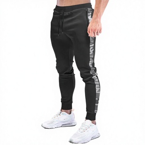 Custom Casual Workout <b>Slim</b> Fitting Ribbed Drawstring Men's Sweatpants <b>Jogger</b> Pants Mid Waist with Zipper Pockets Oem Service - Product Image 3