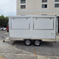 Foodtruck extérieur, bar à café mobile, remorque de restauration entièrement équipée, chariot à hot-dogs, camion à glaces avec cuisine complète