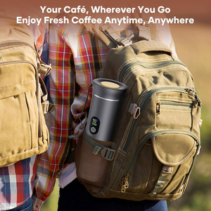 Cafetera Portátil, Máquina de Espresso Pequeña, Eléctrica, Funciona con Batería, Taza de Café, Mini Máquinas de Espresso con Autocalentamiento, para Viajes en Auto - Product Image 6