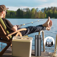 Taza térmica aislada de acero inoxidable de 1L con tapa a prueba de fugas Apertura de un toque Aislamiento al vacío de doble pared Mantiene las bebidas