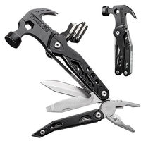 Nouveau marteau à griffes multifonctionnel, couteau combiné détachable, pinces multifonctionnelles, outils à main, marteau de camping