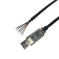 Câble convertisseur série USB vers TTL UART TTL-232RG-VSW3V3-WE, puce FT232RQ d'origine, niveau logique 3,3 V, câble de téléchargement et de débogage USB 2.0