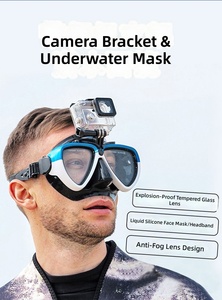 <span class=keywords><strong>Masque</strong></span> de plongée SEAM avec support caméra, <span class=keywords><strong>anti</strong></span>-buée, haute définition, large champ de vision, pour plongée libre et snorkeling, verre trempé pour myopes - Product Image 3