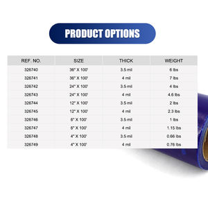 ฟิล์ม PE ขนาด 24"X100"X3.5MIL สำหรับหุ้มป้องกันรอยขีดข่วนบนกระจกและตัวถังรถยนต์ที่เสียหาย - Product Image 6