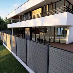 Clôture d'intimité en WPC traité thermiquement écologique de 6 x 6 pieds avec modélisation 3D - Décoration de jardin et de maison de 6 pieds de haut - Product Image 2