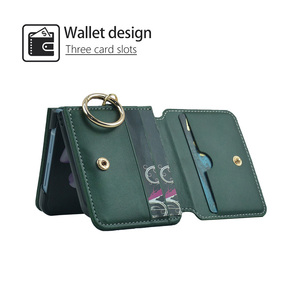 เคสโทรศัพท์มือถือแบบกระเป๋าสตางค์สุดหรู,เคสมือถือมีช่องใส่บัตรสำหรับโทรศัพท์ <span class=keywords><strong>Samsung</strong></span> <span class=keywords><strong>Z</strong></span> <span class=keywords><strong>Flip</strong></span> <span class=keywords><strong>4</strong></span>สำหรับ Motorola Moto Razr <span class=keywords><strong>2022</strong></span> & Huawei P50 Pocket