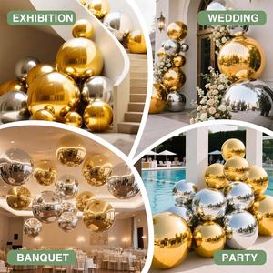 Vente <span class=keywords><strong>chaude</strong></span> Gonflable Boule Métallique <span class=keywords><strong>D</strong></span>écoration Gonflable Miroir Boule Ballons Métalliques Grandes Boules Gonflables Géantes Brillantes - Product Image 3