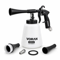 Pistola de Limpieza de Autos VORAN con Impulso de Aire de 10000 RPM, Pistola Neumática de Alta Presión de 1000 ml para Limpieza Profunda de Alfombras