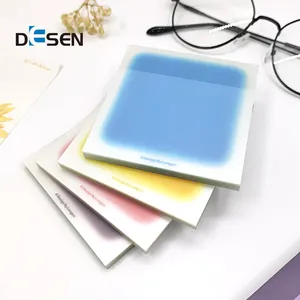 DESEN 50 Sheets/bag quick dry Transparent PET Memo Pad Posted It Sticky Notes Planner Sticker Notepad School Supplies Stationery