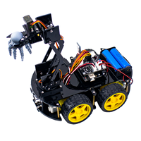 Kit de brazo robótico mecánico LAFVIN 4WD para brazo robótico programable para UNO, compatible con Arduino