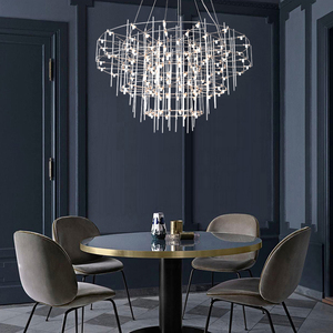Lampe suspendue en acier inoxydable au prix <span class=keywords><strong>d</strong></span>'usine, lustre moderne, luminaires pour salle à manger, chambre à coucher, salon, éclairage LED - Product Image 3