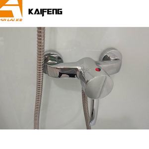 <span class=keywords><strong>Cabine</strong></span> <span class=keywords><strong>de</strong></span> <span class=keywords><strong>douche</strong></span> d'angle complète économique KF-315 avec porte coulissante, petite taille 80x80CM 90x90CM, verre trempé - Product Image 4