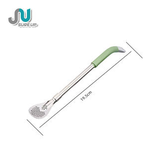 Cuchara Filtradora de Acero Inoxidable 304 de Grado Alimenticio para Yerba Mate, Infusor Reutilizable para Beber Mate, Servicios Personalizados - Product Image 4