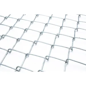 8# 10# 12#roll chainlink chain link fence mesh 100 foot Competitive Price 6ft 7ft 8ft 12G Wire Used Galvanized Chain Link Fence