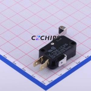 V-156-1C25 Limit Switch Through hole Component (THT) Switch Single Pole Double Throw Side Rotation, Adjustable Roller 125V 250V - Product Image 1