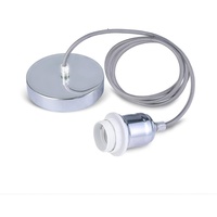 E27 Rétro Edison Lampe Suspendue Base PVC Rétro Café Bar Cordon Suspendu Support de Lampe avec Style de Vis Élégant pour Décorations