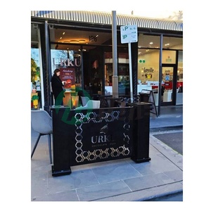 Laser Cut ngoài trời cafe nhà hàng phân vùng kim loại trellis vỉa hè hàng rào & rào cản Loại sản phẩm hàng rào lưới mắt cáo & Cổng - Product Image 2