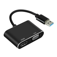 Adaptateur USB 3.0 vers HDMI/VGA en gros, convertisseur USB vers HDTV/VGA OEM 1080P, adaptateur double écran multi-ordinateurs pour Windows/Mac