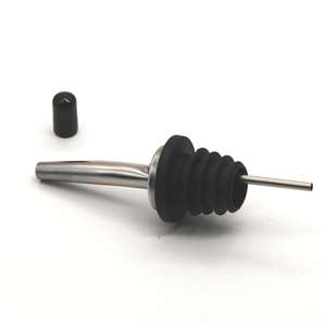 Bico Dosador Cônico de Aço Inoxidável para Garrafa de Vinho com Tampa Protetora Bico de Metal para Azeite com Vedação Ferramentas de Bar - Product Image 6