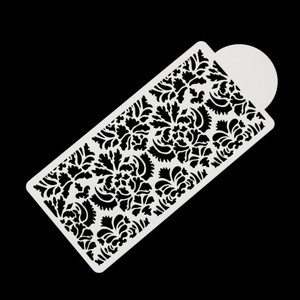Plantilla de Encaje Damasco de Plástico para Decoración de Pasteles, Cupcakes y Repostería, Herramienta de Repostería Ecológica para Manualidades, Flores y Bodas - Product Image 3