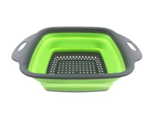 Küchenhelfer quadratische faltbare Spülmaschine Silikon Obst Gemüse Wäsche Abflusskorb Küche Spülmaschine Sieb - Product Image 2