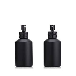<span class=keywords><strong>Botella</strong></span> de aceite esencial facial de suero esmerilado negro de vidrio redondo con cubierta de aerosol negro 5ml 10ml 15ml 20ml 30ml 50ml 100ml - Product Image 3