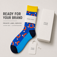 Chaussettes d'automne personnalisées OEM - Polyester/Nylon/Coton/Fibre de bambou/Laine, résistantes aux déchirures, séchage rapide, sans coutures, impression intégrale 360°