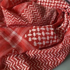 Nuevo rojo blanco borla árabe Shemagh Yashmagh árabe cuadrado bufanda hombres palestino Keffiyeh - Product Image 2
