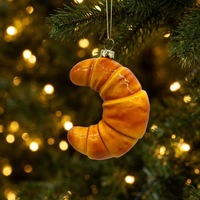 Ornement de Noël personnalisé en résine en forme de boîte à popcorn, thème boulangerie, pendentif à suspendre pour sapin de Noël, décoration de maison pour les fêtes, cadeau
