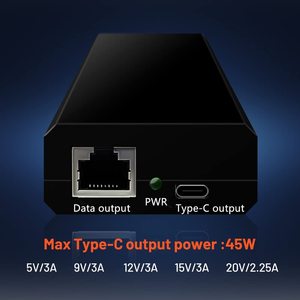 Divisor 802.3bt 60W <span class=keywords><strong>CAT5</strong></span>/POE con capacidad de interruptor 2G Adaptador de corriente <span class=keywords><strong>USB</strong></span> <span class=keywords><strong>C</strong></span> y cargador Poe para Tablet PC - Product Image 5