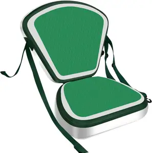 充气皮划艇座椅DWF适合所有车身尺寸的超级座椅，灰白色，带充气靠背