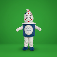 Costumes de mascotte de crème glacée personnalisés de haute qualité de la marque Blue Sky pour les expositions alimentaires