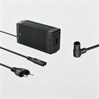 Chargeur de batterie pour trottinette électrique 53,6V 54,6V 2A 2,3A avec éclairage LED pour Segway-Ninebot ZT3 Pro, certifié CE, prise EU Schuko, garantie 24 mois