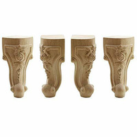 Pieds carrés ronds et incurvés personnalisés pour canapé, Table, armoire, chaise, banc, bureau, lit, tiroir, armoire, pieds en bois massif, pieds de meubles