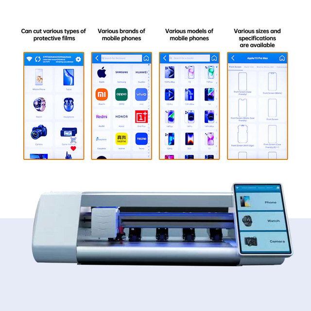Unlocked Tpu Epu Hydrogel Film Screen Protector Cutter Plotter Mobile Phone Hydrogel Cutting Machine